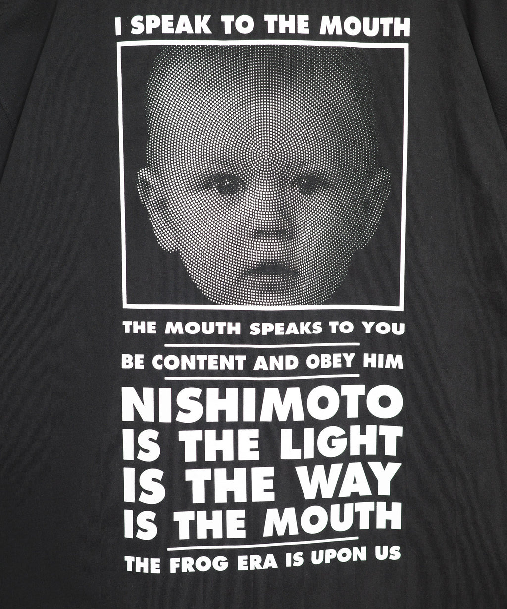 NISHIMOTO IS THE MOUTH S/S TEE NIM-SP01C BLACK/WHITE