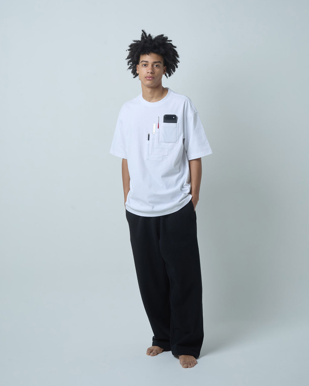 BOKUNOU COMMON ERROR POCKET S/S TEE BNCM-102T WHITE