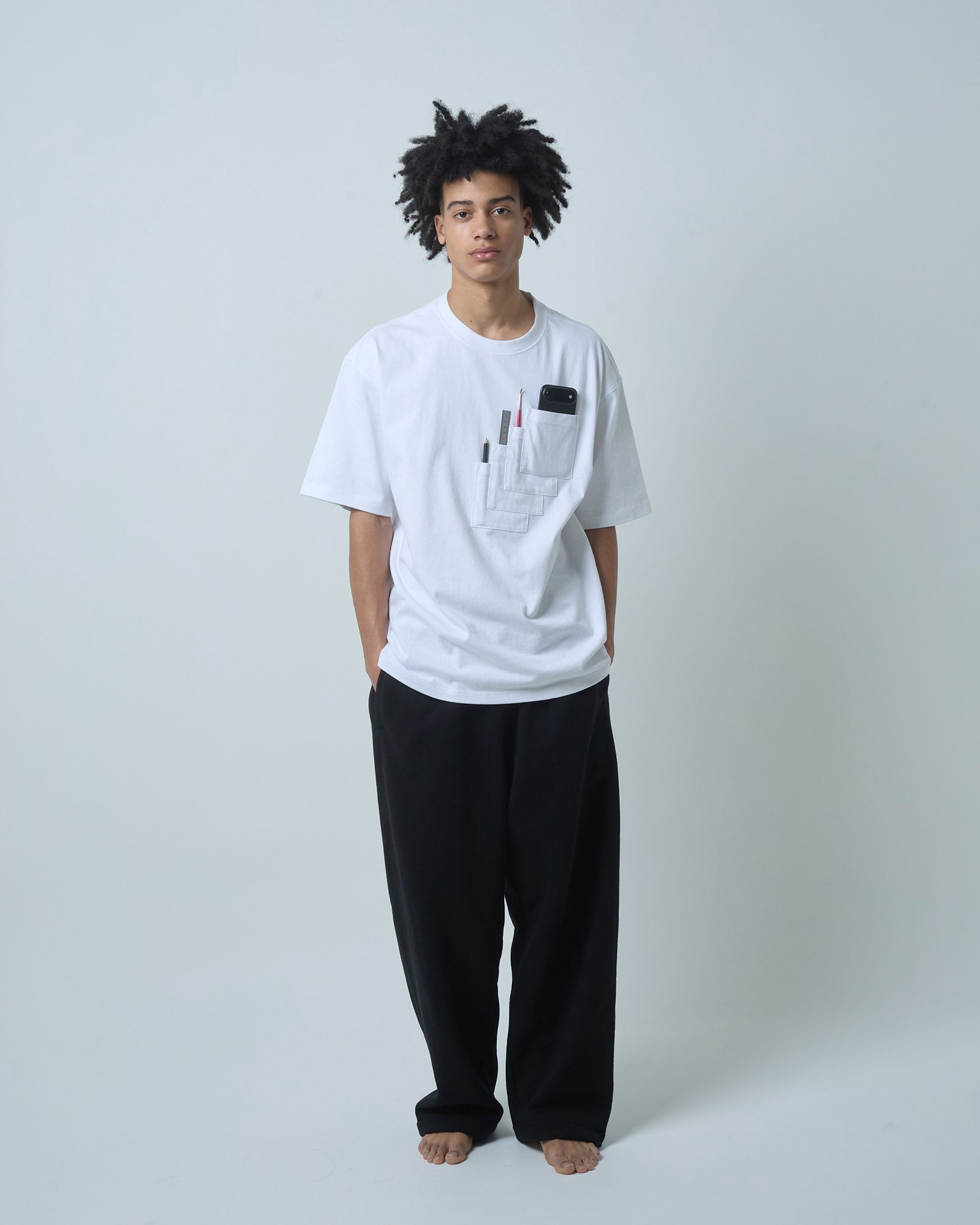 BOKUNOU COMMON ERROR POCKET S/S TEE BNCM-102T WHITE