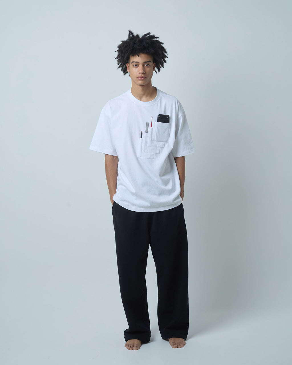 BOKUNOU COMMON ERROR POCKET S/S TEE BNCM-102T WHITE