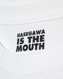 【受注予約 / 11月中旬お届け予定】HASEGAWA IS THE MOUTH S/S TEE HITM-01 WHITE