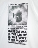 【受注予約 / 11月中旬お届け予定】HASEGAWA IS THE MOUTH S/S TEE HITM-01 WHITE