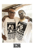 【受注予約 / 11月中旬お届け予定】HASEGAWA IS THE MOUTH S/S TEE HITM-01 WHITE