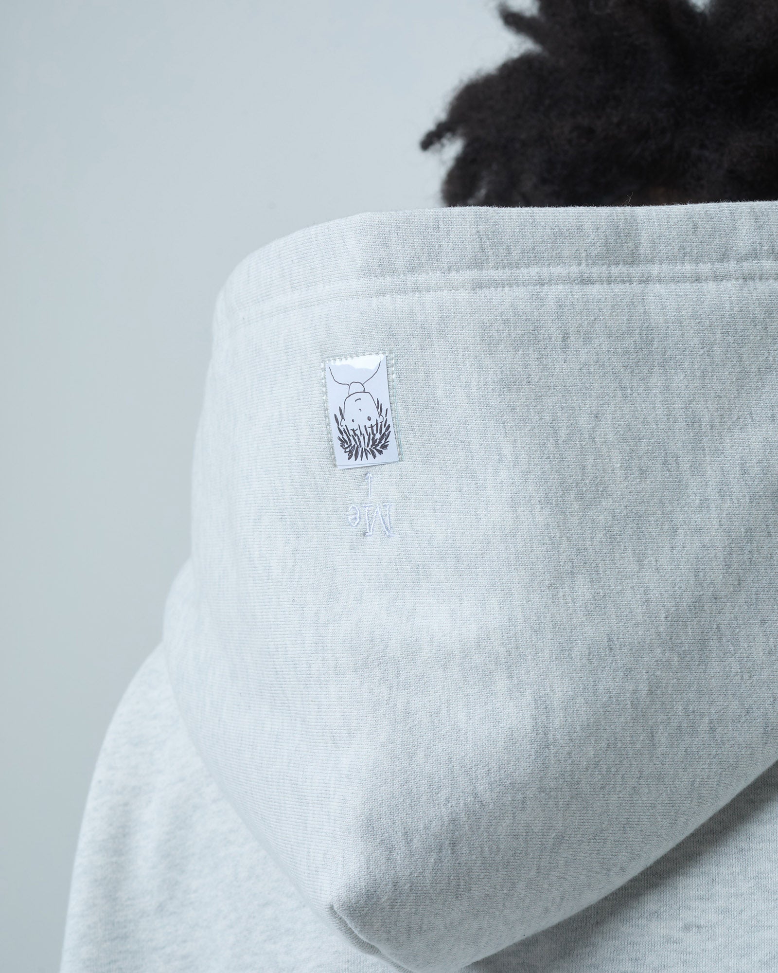 BOKUNOU COMMON ID ZIP SWEAT HOODIE BNCM-103ZH LIGHT HEATHER GREY