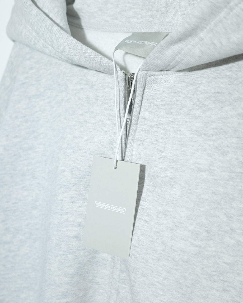 BOKUNOU COMMON ID ZIP SWEAT HOODIE BNCM-103ZH LIGHT HEATHER GREY