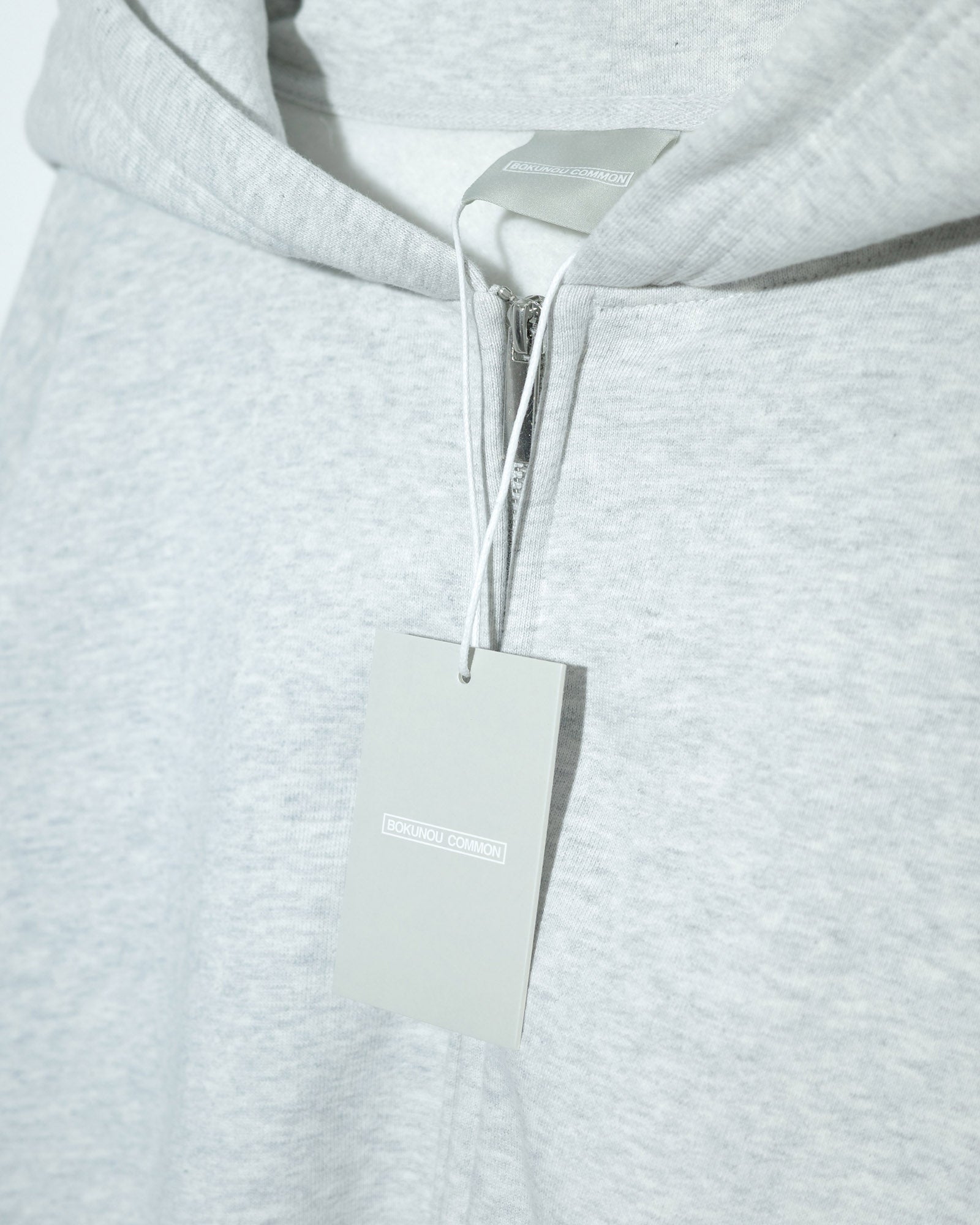 BOKUNOU COMMON ID ZIP SWEAT HOODIE BNCM-103ZH LIGHT HEATHER GREY