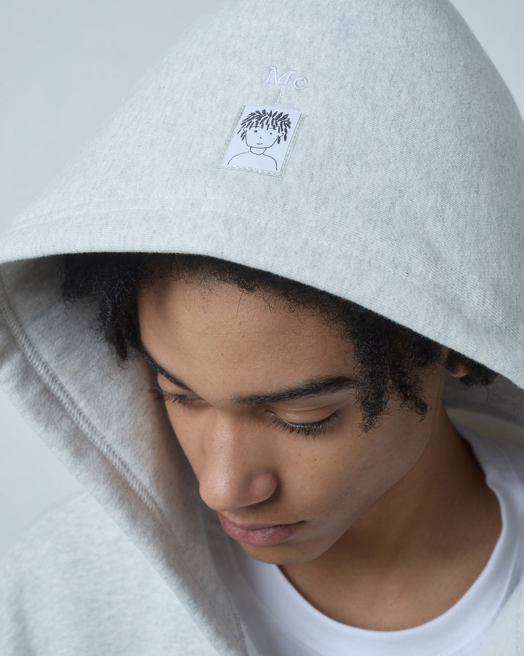 BOKUNOU COMMON ID ZIP SWEAT HOODIE BNCM-103ZH LIGHT HEATHER GREY