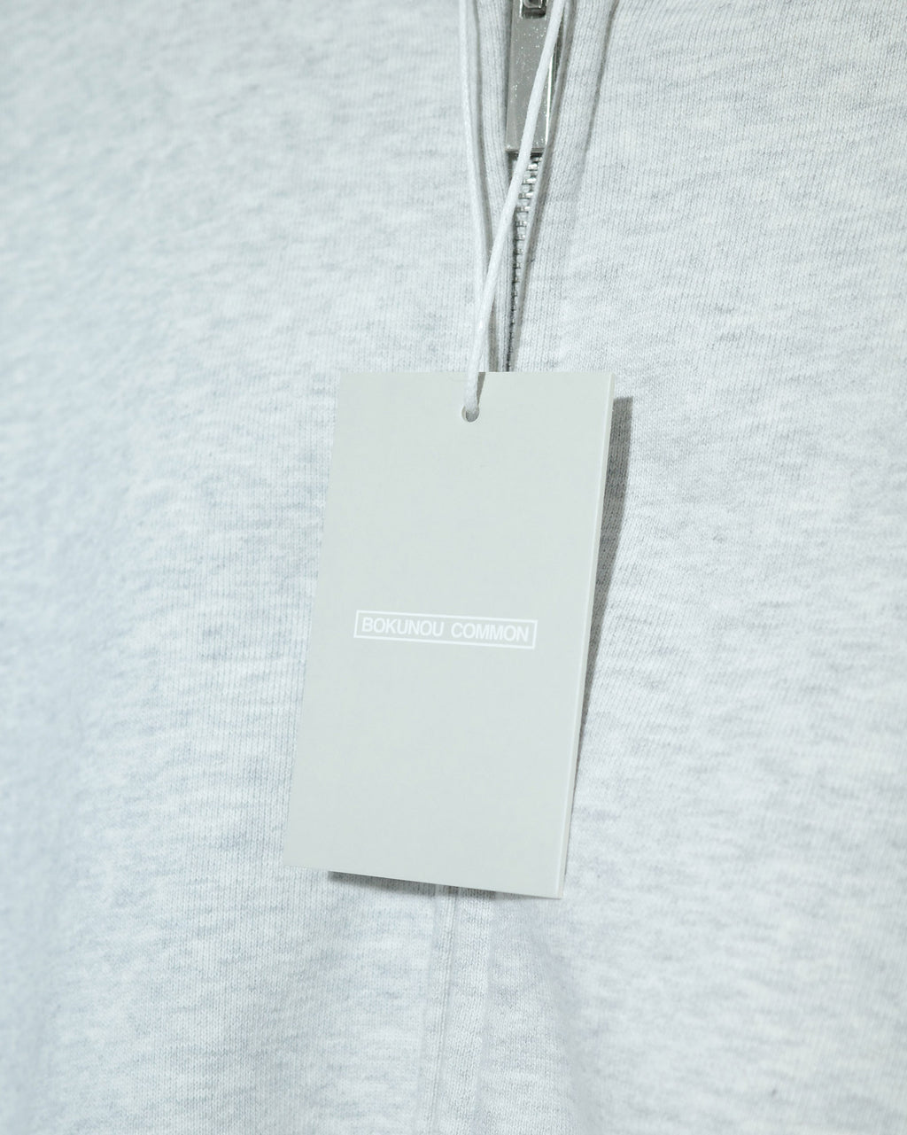 BOKUNOU COMMON ID ZIP SWEAT HOODIE BNCM-103ZH LIGHT HEATHER GREY