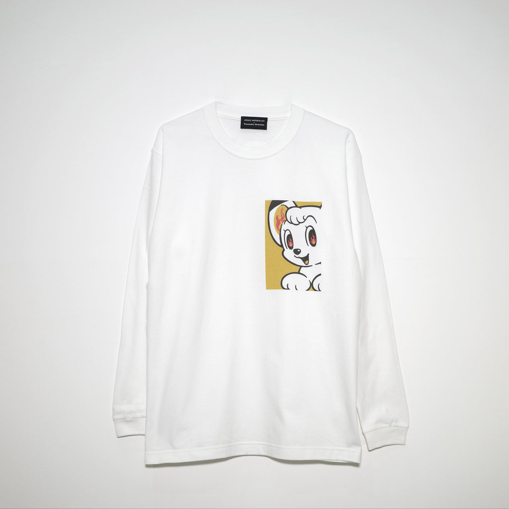 (日本国内販売限定)KOUSUKE SHIMIZU × ジャングル大帝 FIRE L/S TEE JLKS-32 WHITE
