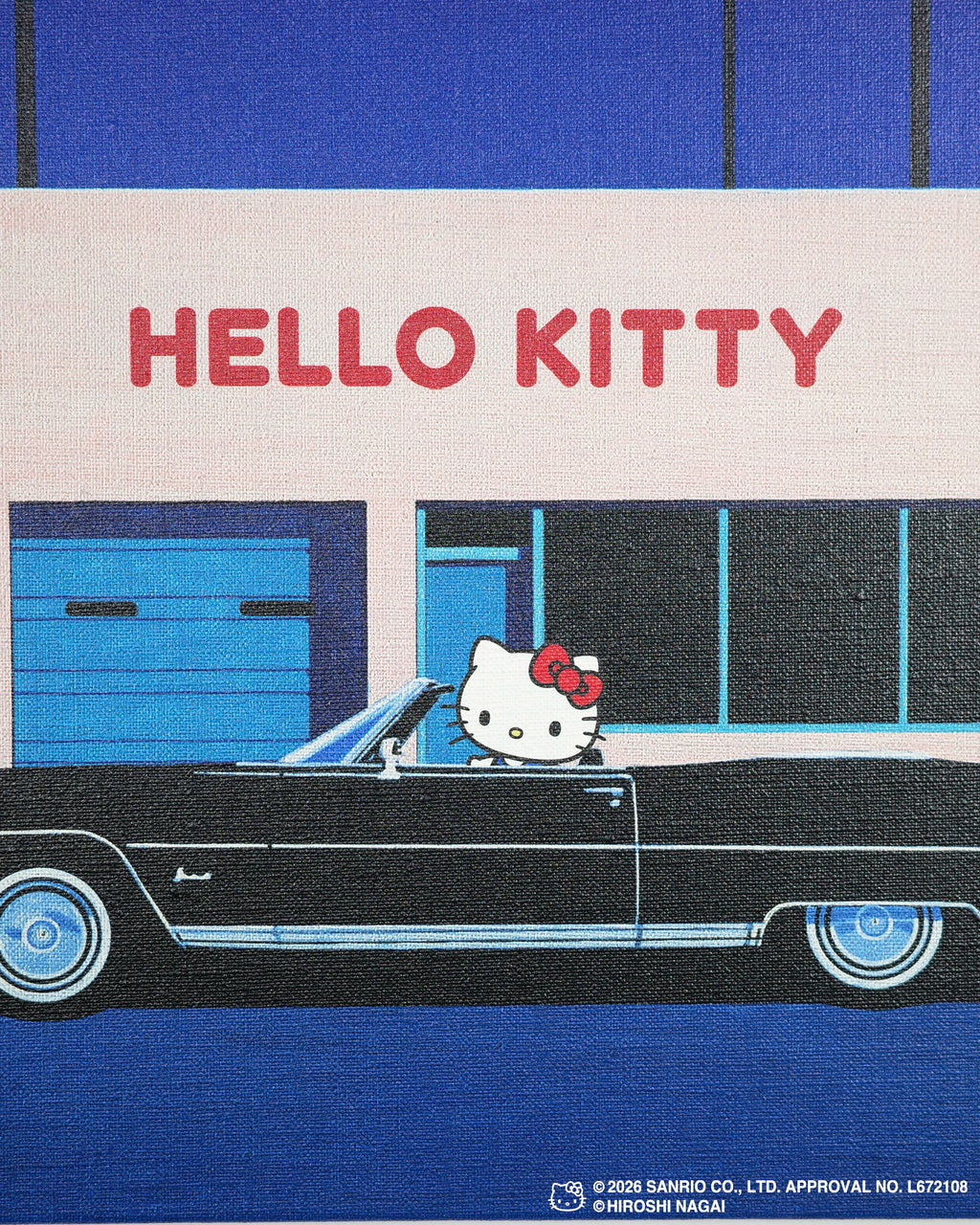 【8/1(土)18:00発売】HIROSHI NAGAI × HELLO KITTY  CANVAS PRINT KTHN-CP Untitled_1