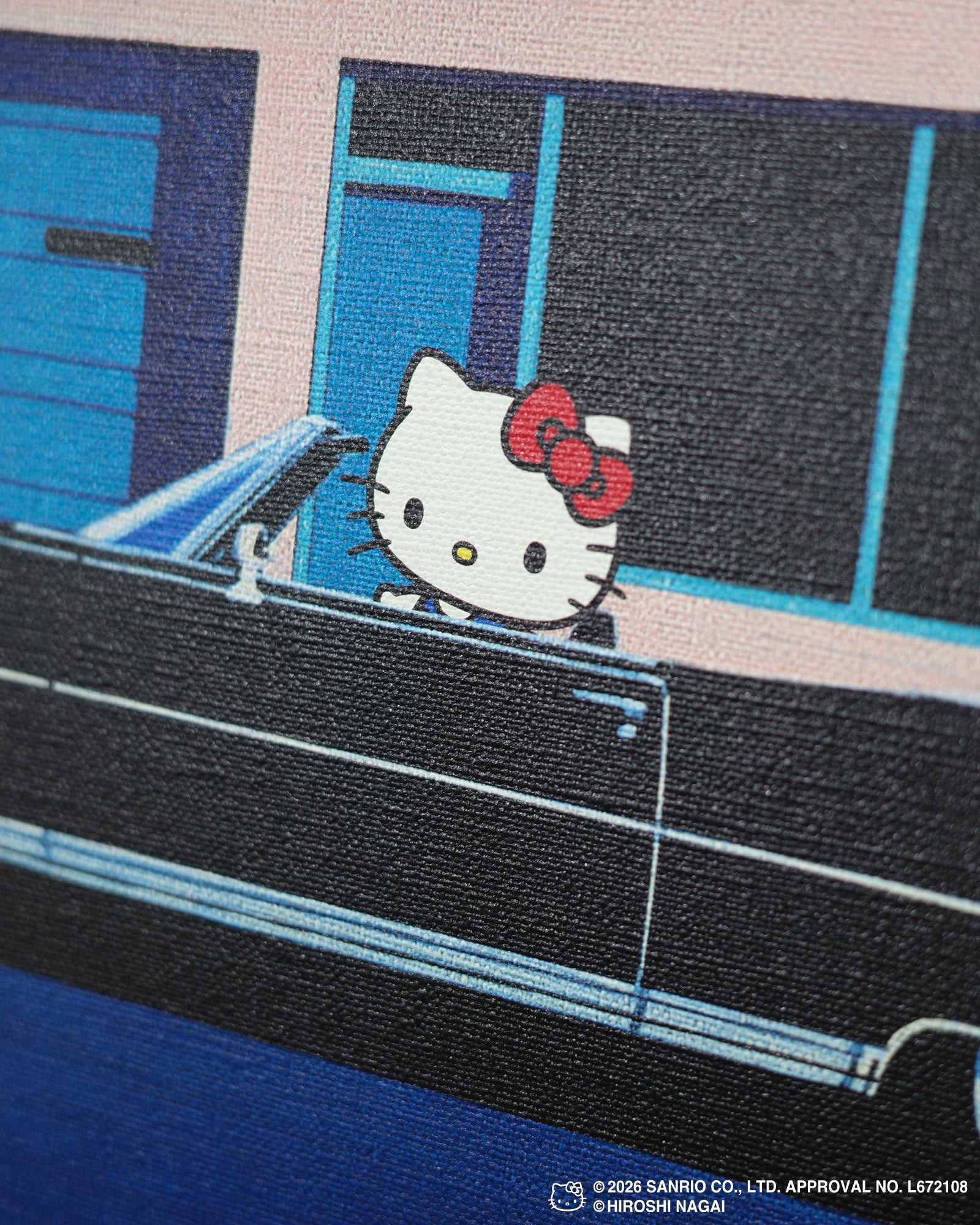 【8/1(土)18:00発売】HIROSHI NAGAI × HELLO KITTY  CANVAS PRINT KTHN-CP Untitled_1