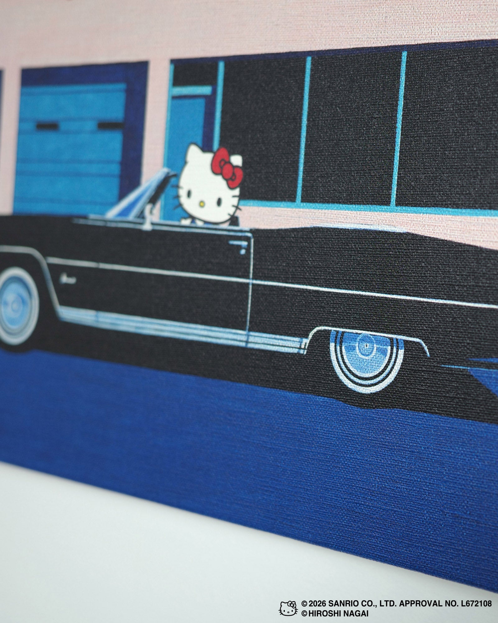 【8/1(土)18:00発売】HIROSHI NAGAI × HELLO KITTY  CANVAS PRINT KTHN-CP Untitled_1