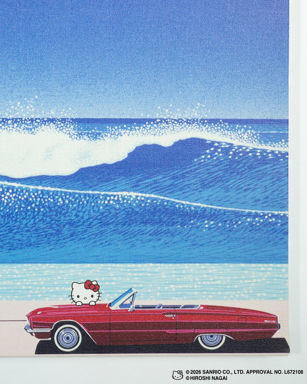 【8/1(土)18:00発売】HIROSHI NAGAI × HELLO KITTY  CANVAS PRINT KTHN-CP Untitled_2