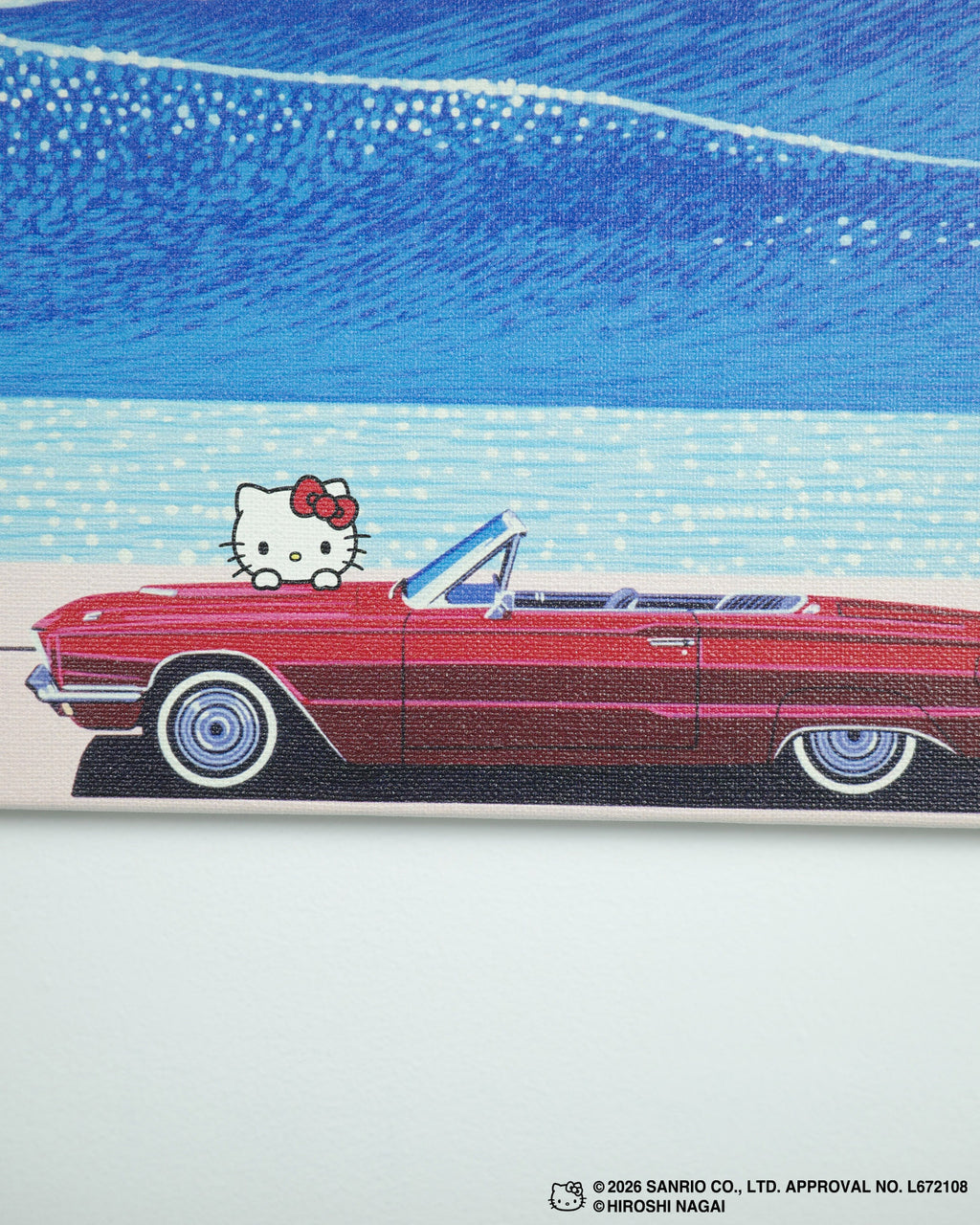 【8/1(土)18:00発売】HIROSHI NAGAI × HELLO KITTY  CANVAS PRINT KTHN-CP Untitled_2