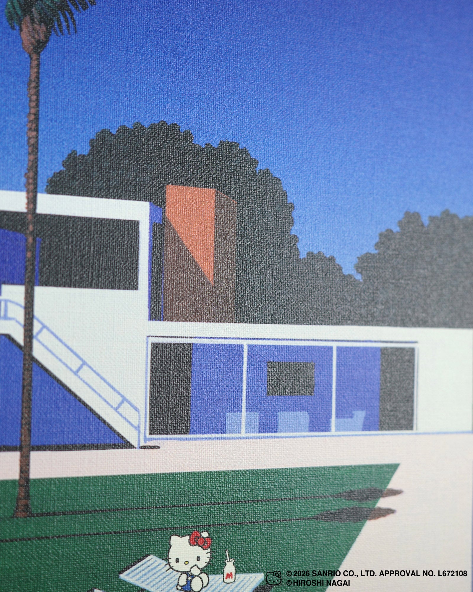 【8/1(土)18:00発売】HIROSHI NAGAI × HELLO KITTY  CANVAS PRINT KTHN-CP Untitled_3