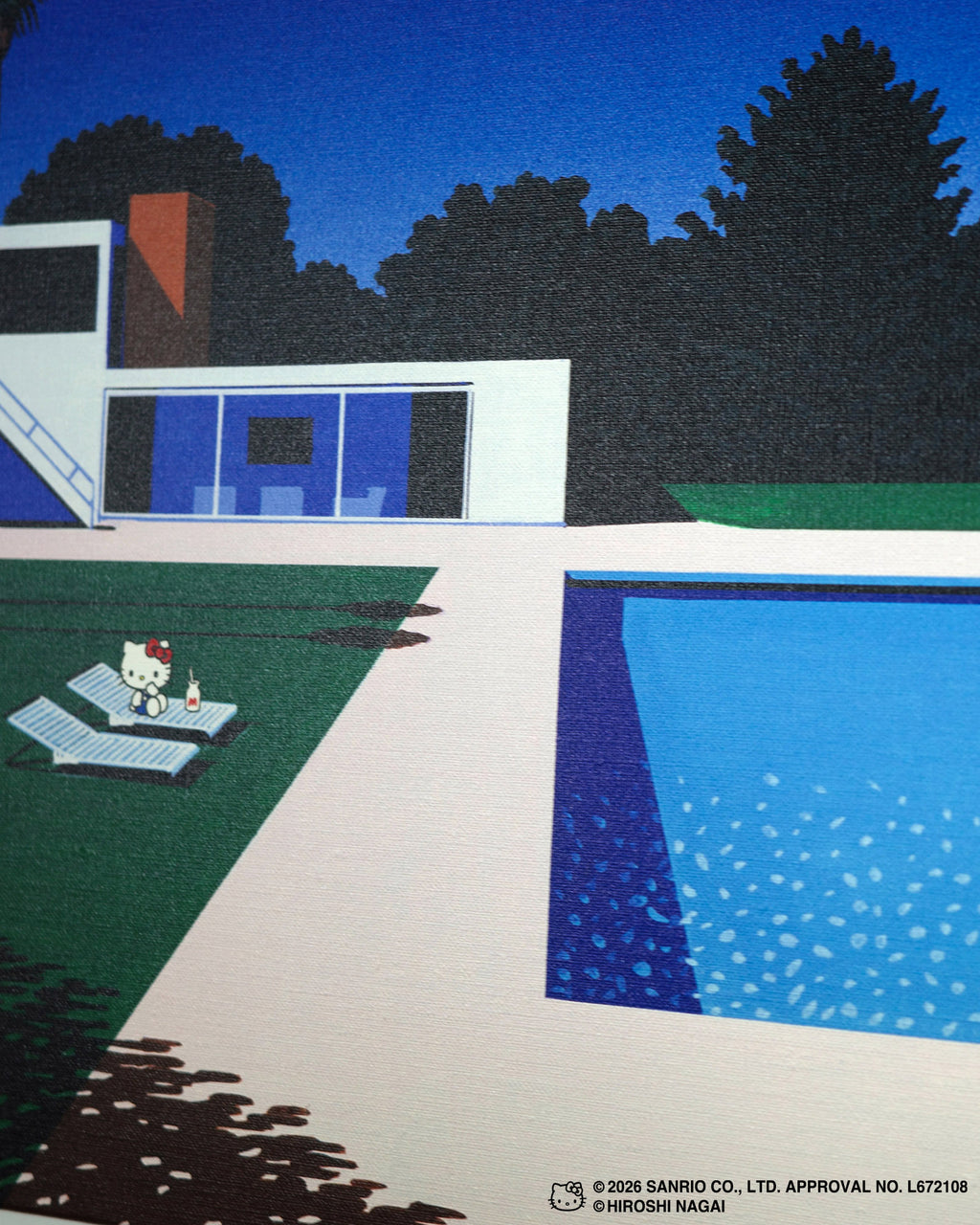 【8/1(土)18:00発売】HIROSHI NAGAI × HELLO KITTY  CANVAS PRINT KTHN-CP Untitled_3
