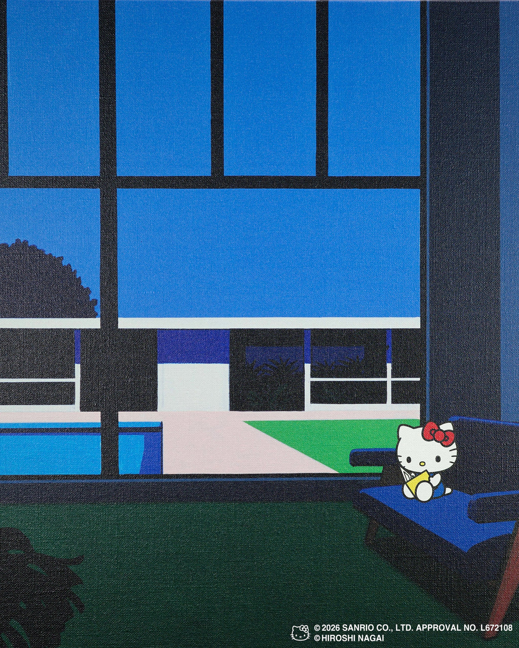 【8/1(土)18:00発売】HIROSHI NAGAI × HELLO KITTY  CANVAS PRINT KTHN-CP Untitled_4