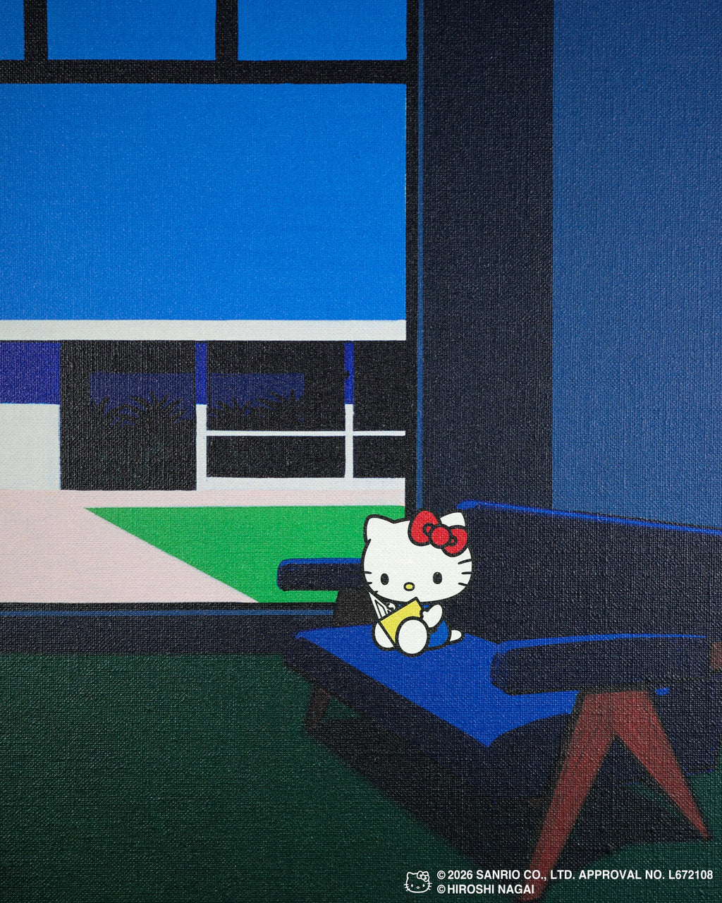 【8/1(土)18:00発売】HIROSHI NAGAI × HELLO KITTY  CANVAS PRINT KTHN-CP Untitled_4