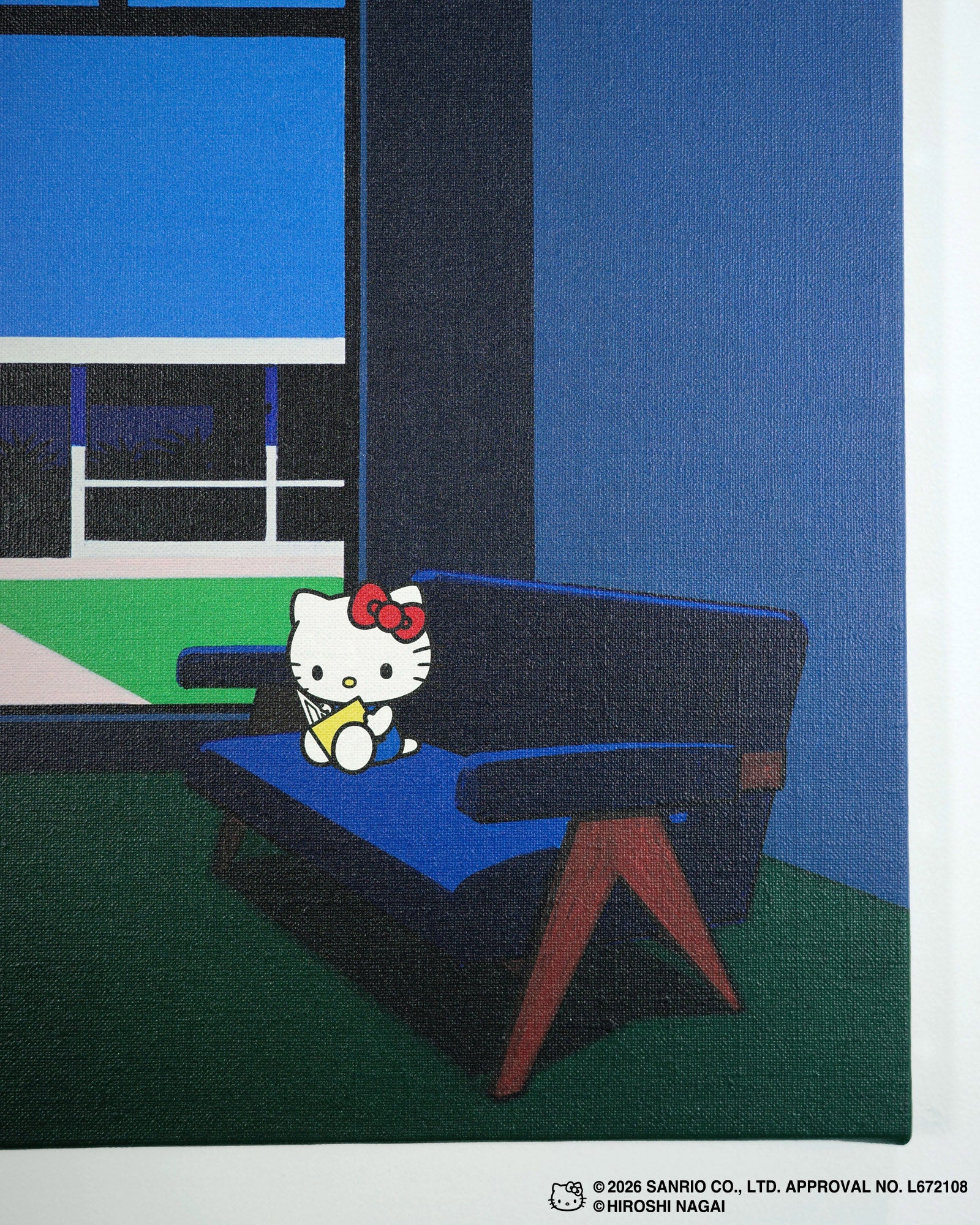 【8/1(土)18:00発売】HIROSHI NAGAI × HELLO KITTY  CANVAS PRINT KTHN-CP Untitled_4
