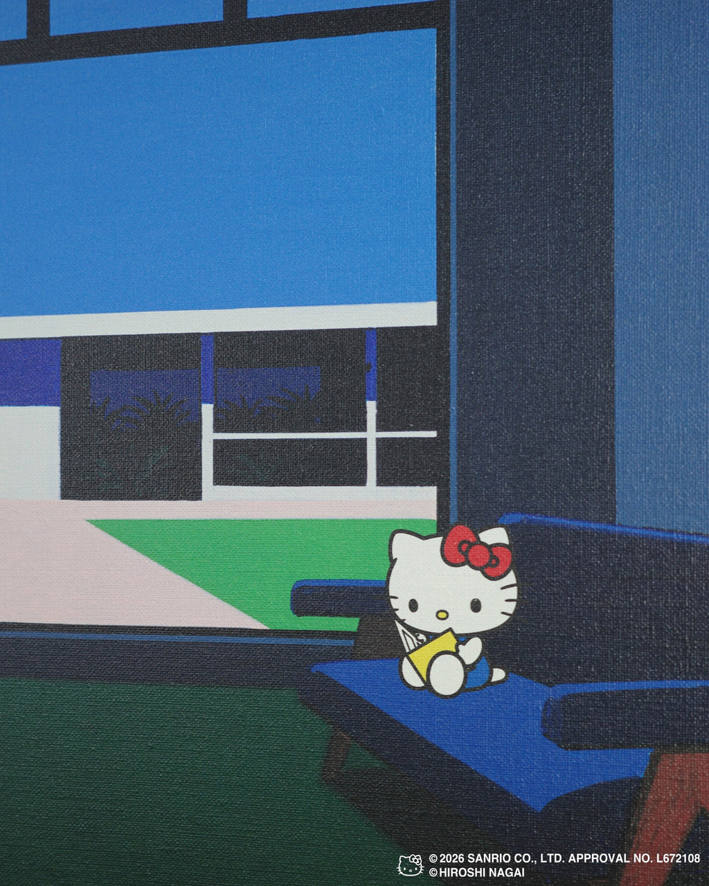 【8/1(土)18:00発売】HIROSHI NAGAI × HELLO KITTY  CANVAS PRINT KTHN-CP Untitled_4