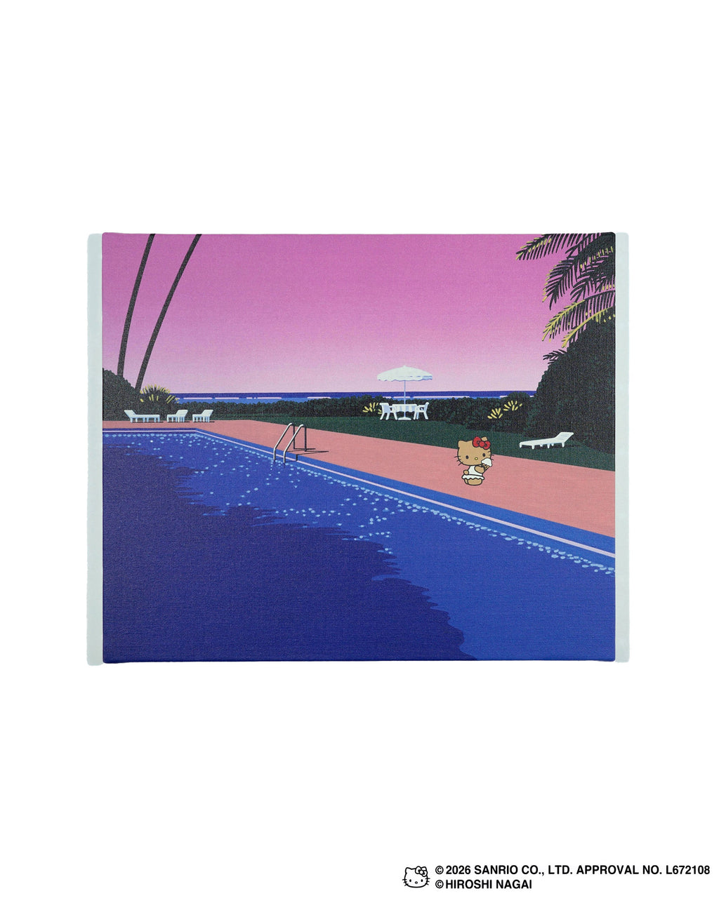 【8/1(土)18:00発売】HIROSHI NAGAI × HELLO KITTY  CANVAS PRINT KTHN-CP Untitled_5