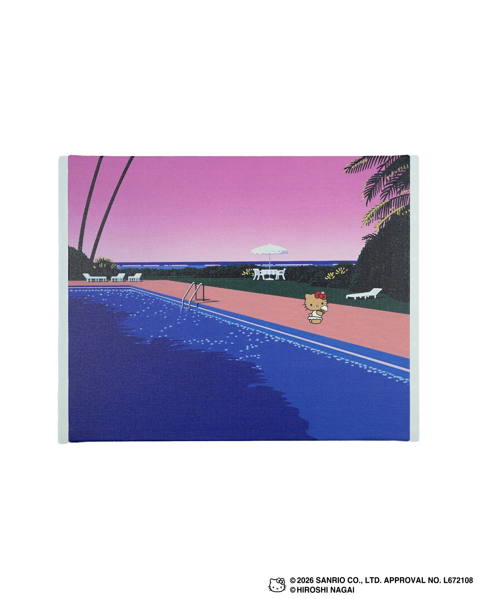 【8/1(土)18:00発売】HIROSHI NAGAI × HELLO KITTY  CANVAS PRINT KTHN-CP Untitled_5