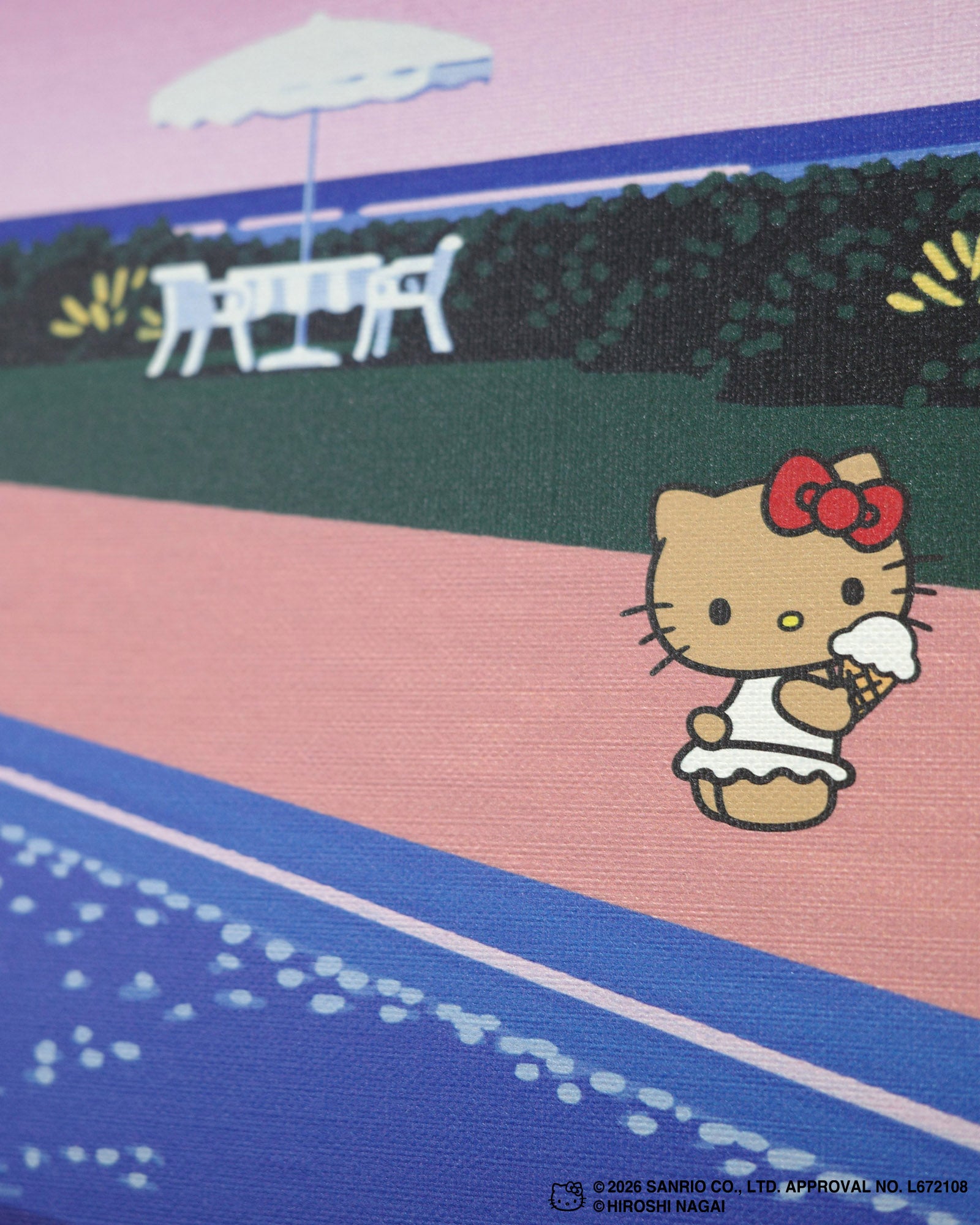 【8/1(土)18:00発売】HIROSHI NAGAI × HELLO KITTY  CANVAS PRINT KTHN-CP Untitled_5