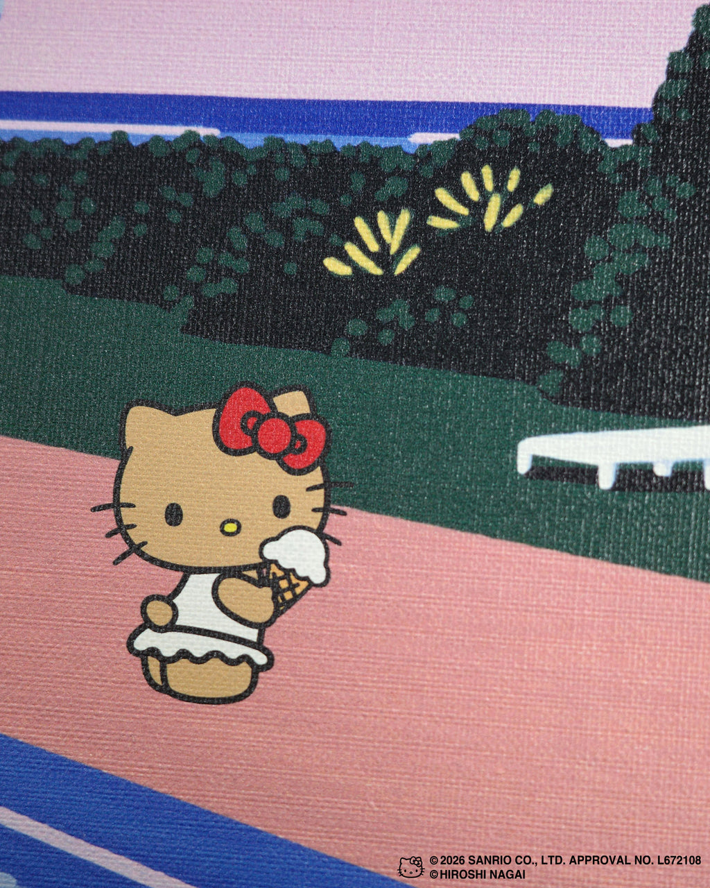 【8/1(土)18:00発売】HIROSHI NAGAI × HELLO KITTY  CANVAS PRINT KTHN-CP Untitled_5