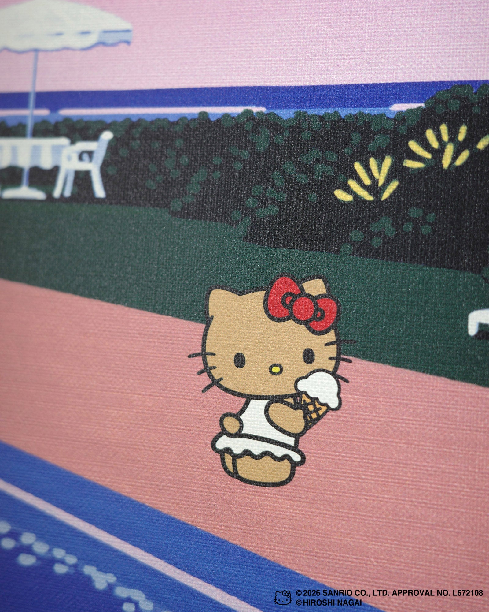 【8/1(土)18:00発売】HIROSHI NAGAI × HELLO KITTY  CANVAS PRINT KTHN-CP Untitled_5