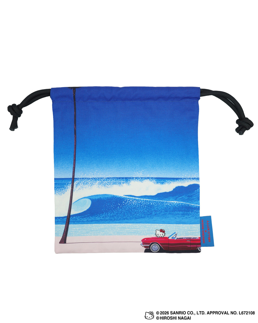【8/1(土)18:00発売】HIROSHI NAGAI × HELLO KITTY  DRAWSTRING BAG  KTHN-DB Untitled_2