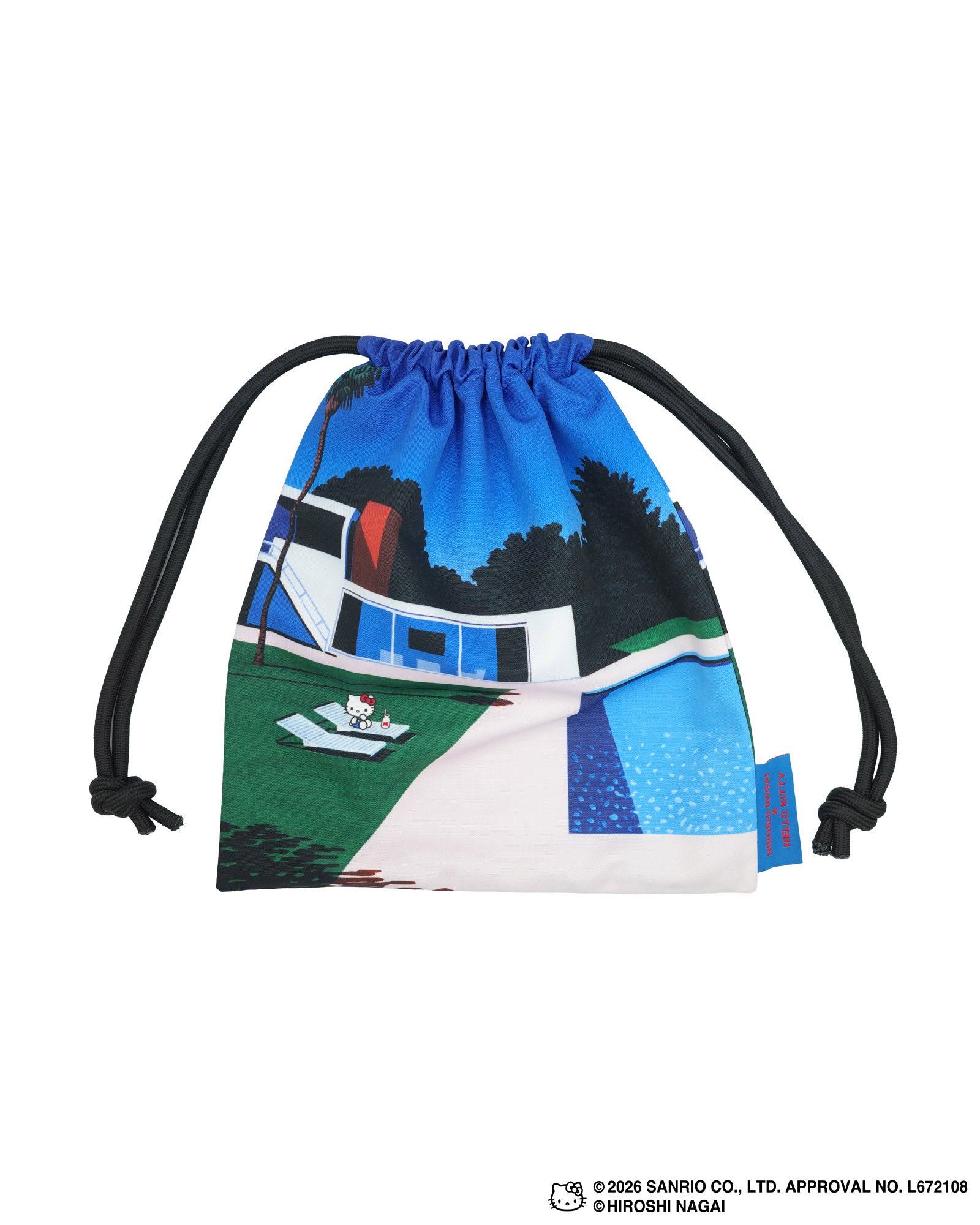 【8/1(土)18:00発売】HIROSHI NAGAI × HELLO KITTY  DRAWSTRING BAG  KTHN-DB Untitled_3