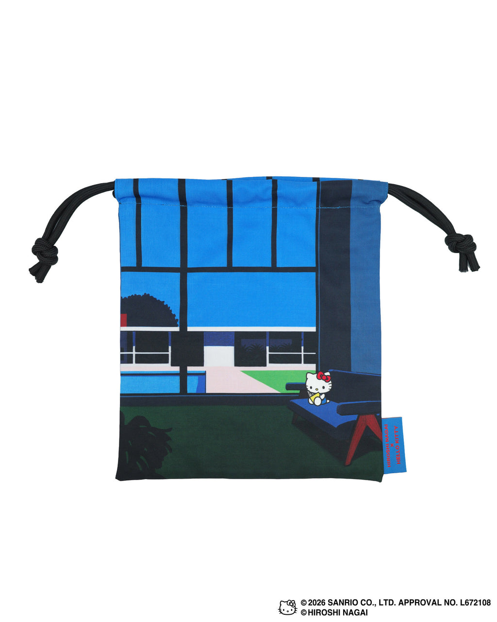 【8/1(土)18:00発売】HIROSHI NAGAI × HELLO KITTY  DRAWSTRING BAG  KTHN-DB Untitled_4