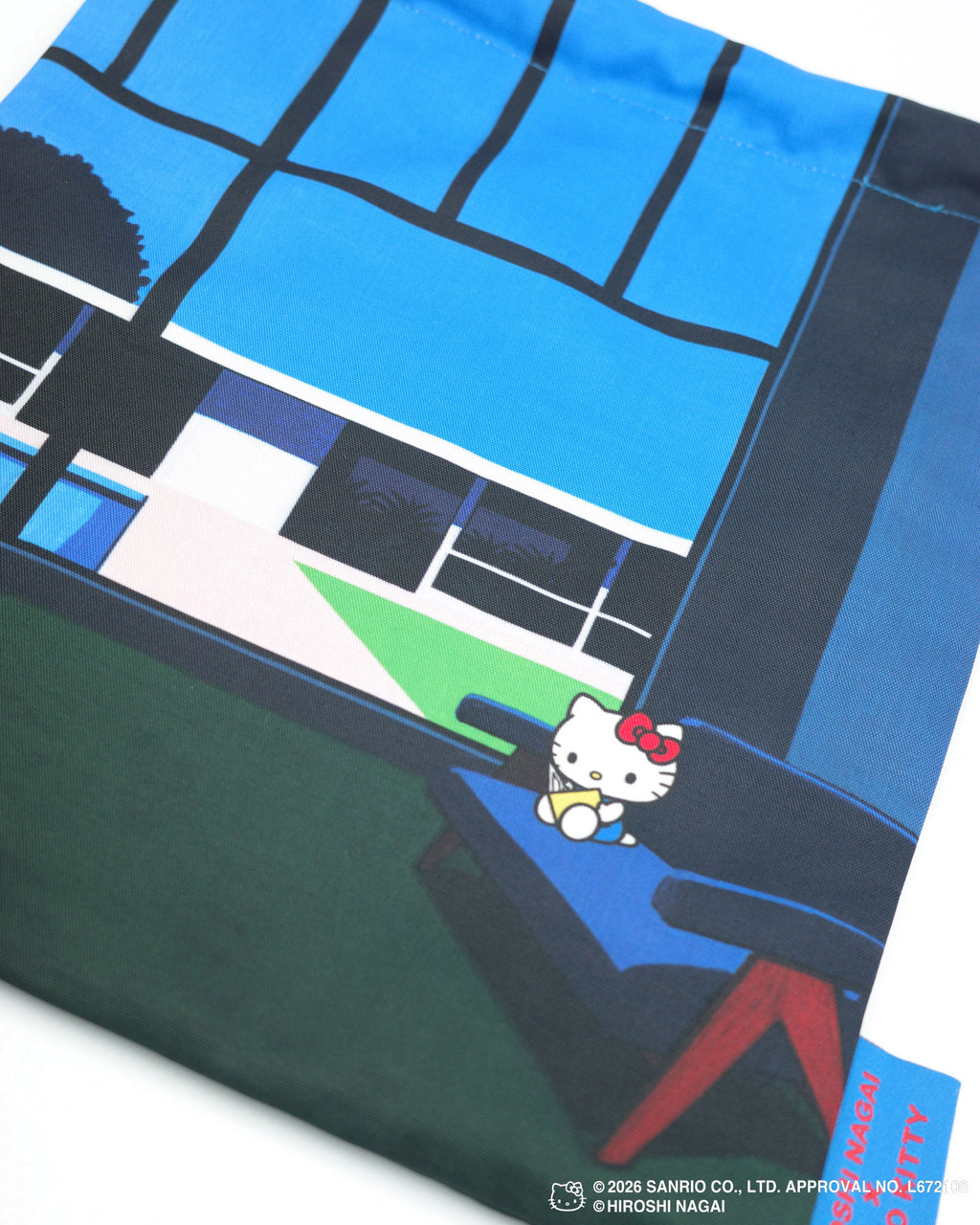 【8/1(土)18:00発売】HIROSHI NAGAI × HELLO KITTY  DRAWSTRING BAG  KTHN-DB Untitled_4