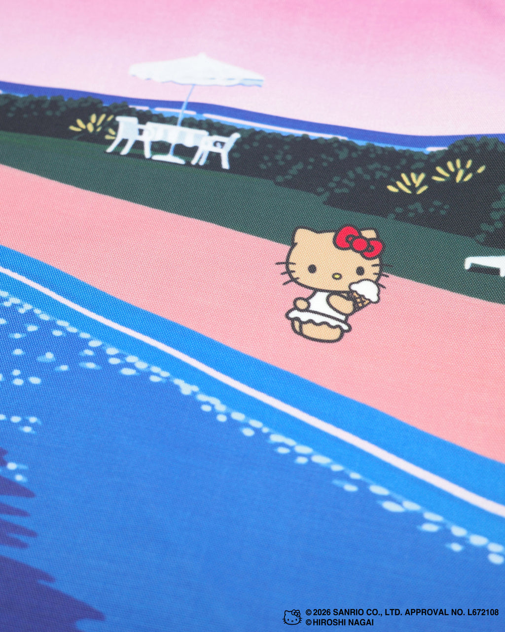 【8/1(土)18:00発売】HIROSHI NAGAI × HELLO KITTY  DRAWSTRING BAG  KTHN-DB Untitled_5