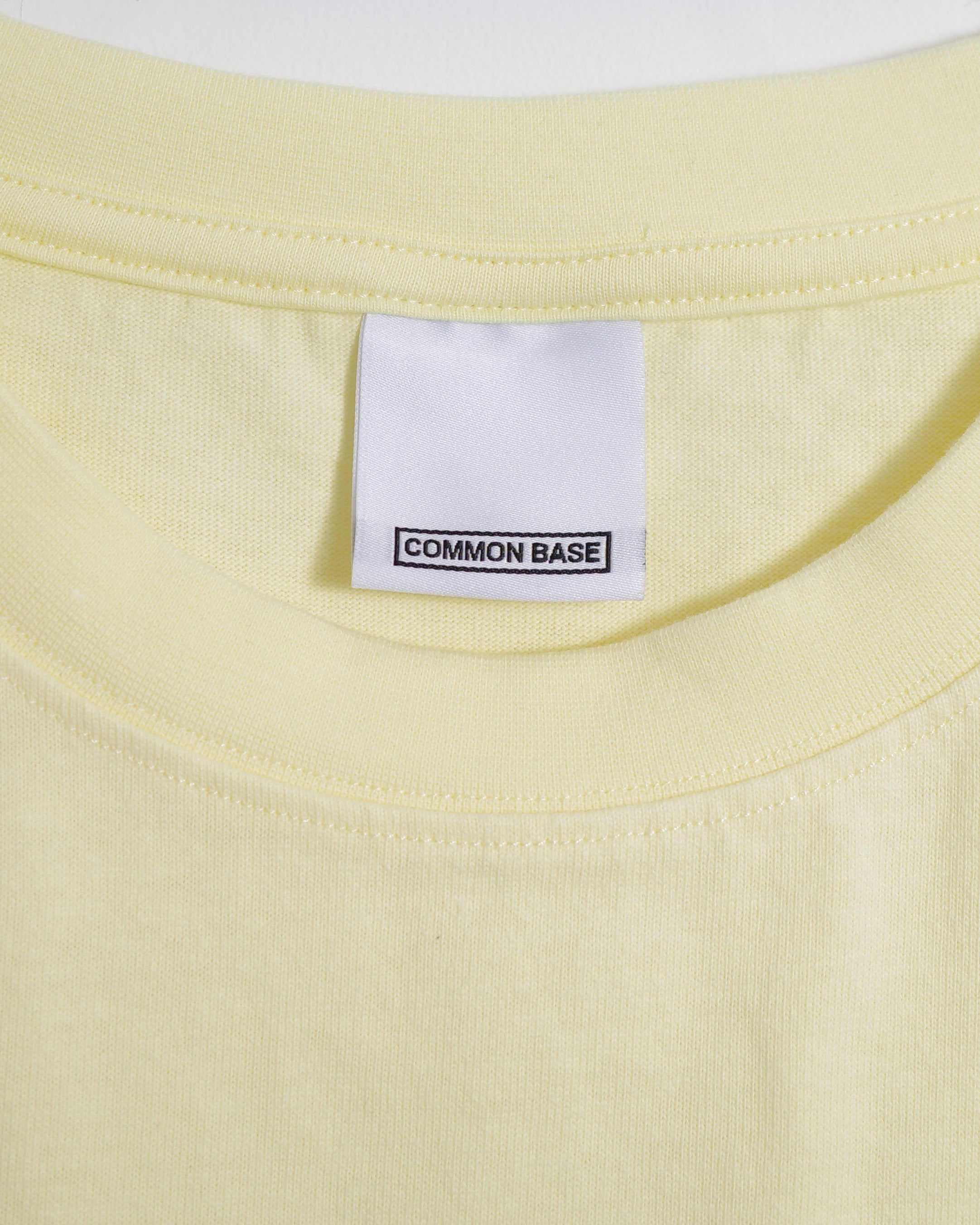 COMMON BASE S/S TEE CB-B01 LIGHT YELLOW