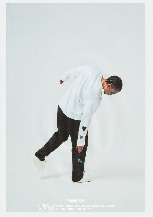 COIN PARKING DELIVERY × SANRIO CHARACTERS  PATCHWORK L/S TEE CPDSC-KT12 WHITE