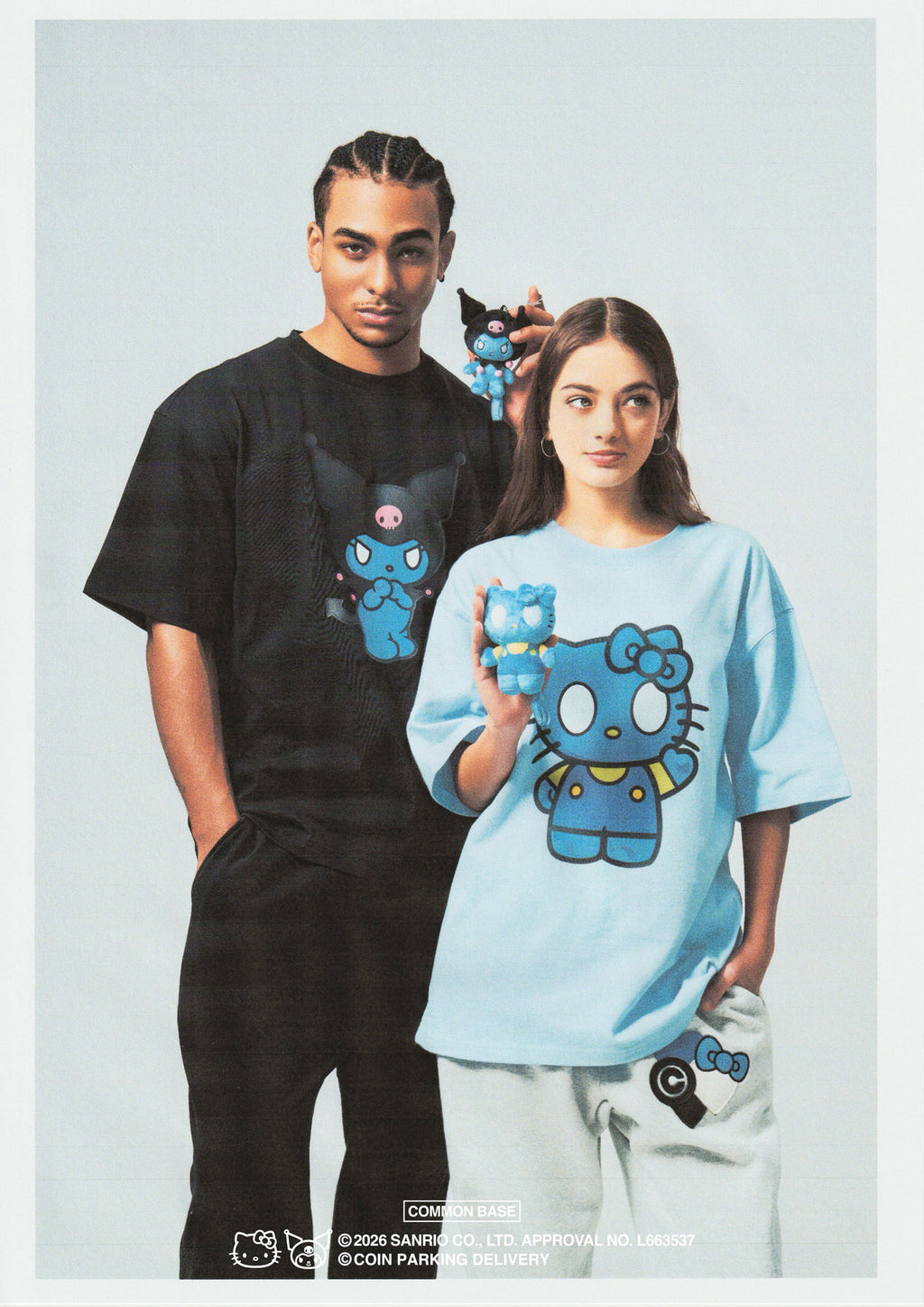 COIN PARKING DELIVERY × SANRIO CHARACTERS PRINT S/S TEE CPDSC-KT01 LIGHT BLUE