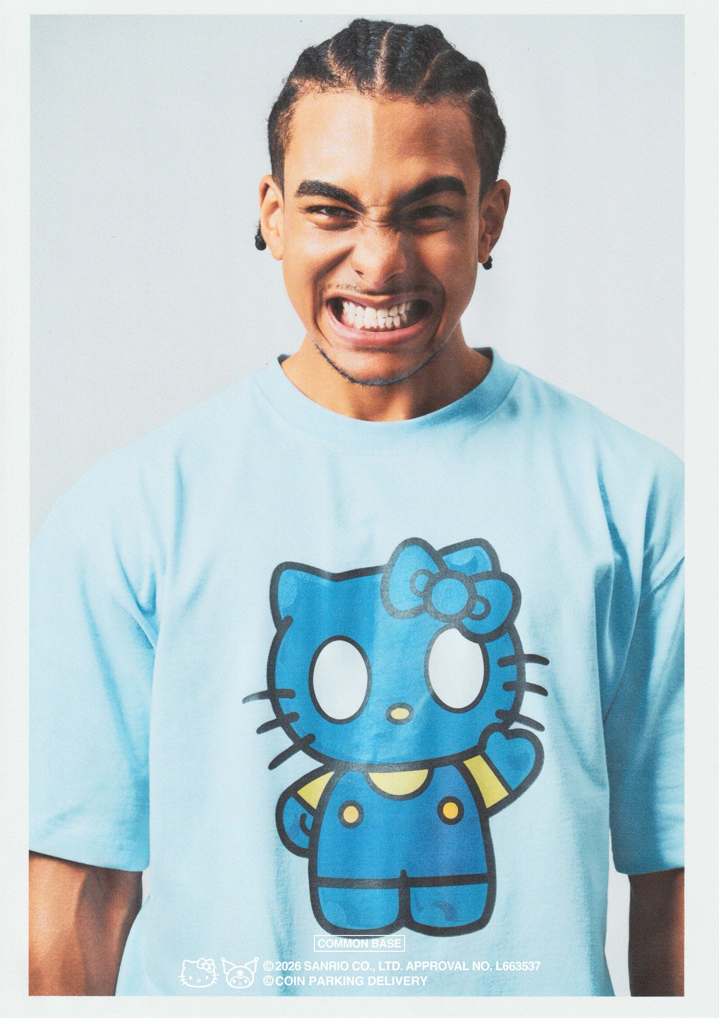 COIN PARKING DELIVERY × SANRIO CHARACTERS PRINT S/S TEE CPDSC-KT01 LIGHT BLUE