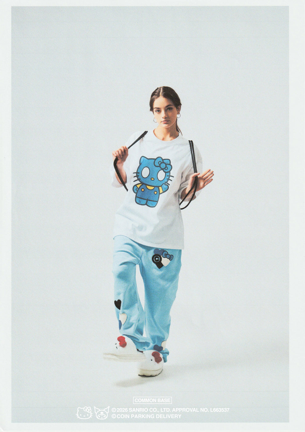 【予約商品｜5月上旬お届け予定】COIN PARKING DELIVERY × SANRIO CHARACTERS PRINT S/S TEE CPDSC-KT01 WHITE