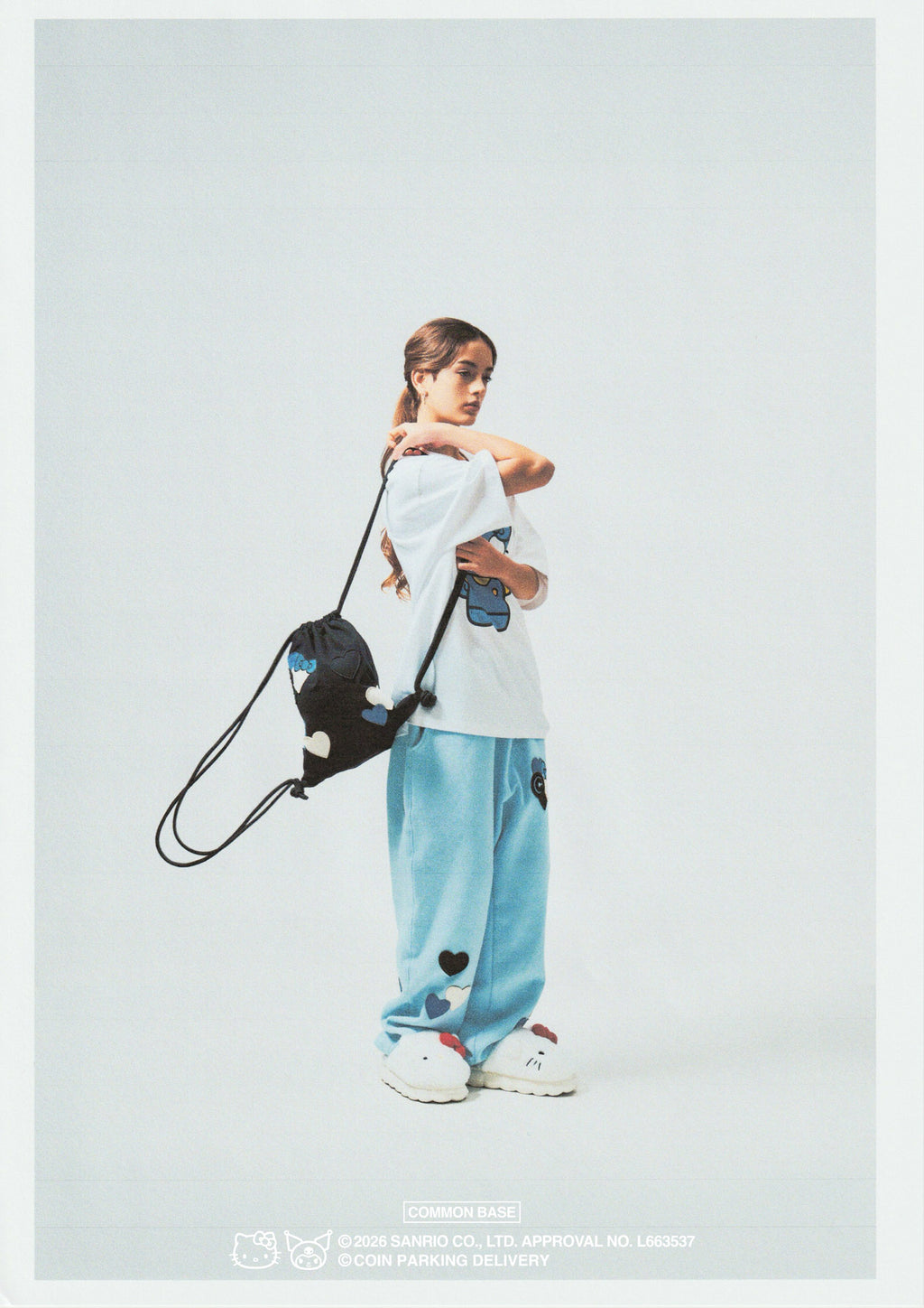 【予約商品｜5月上旬お届け予定】COIN PARKING DELIVERY × SANRIO CHARACTERS PRINT S/S TEE CPDSC-KT01 WHITE