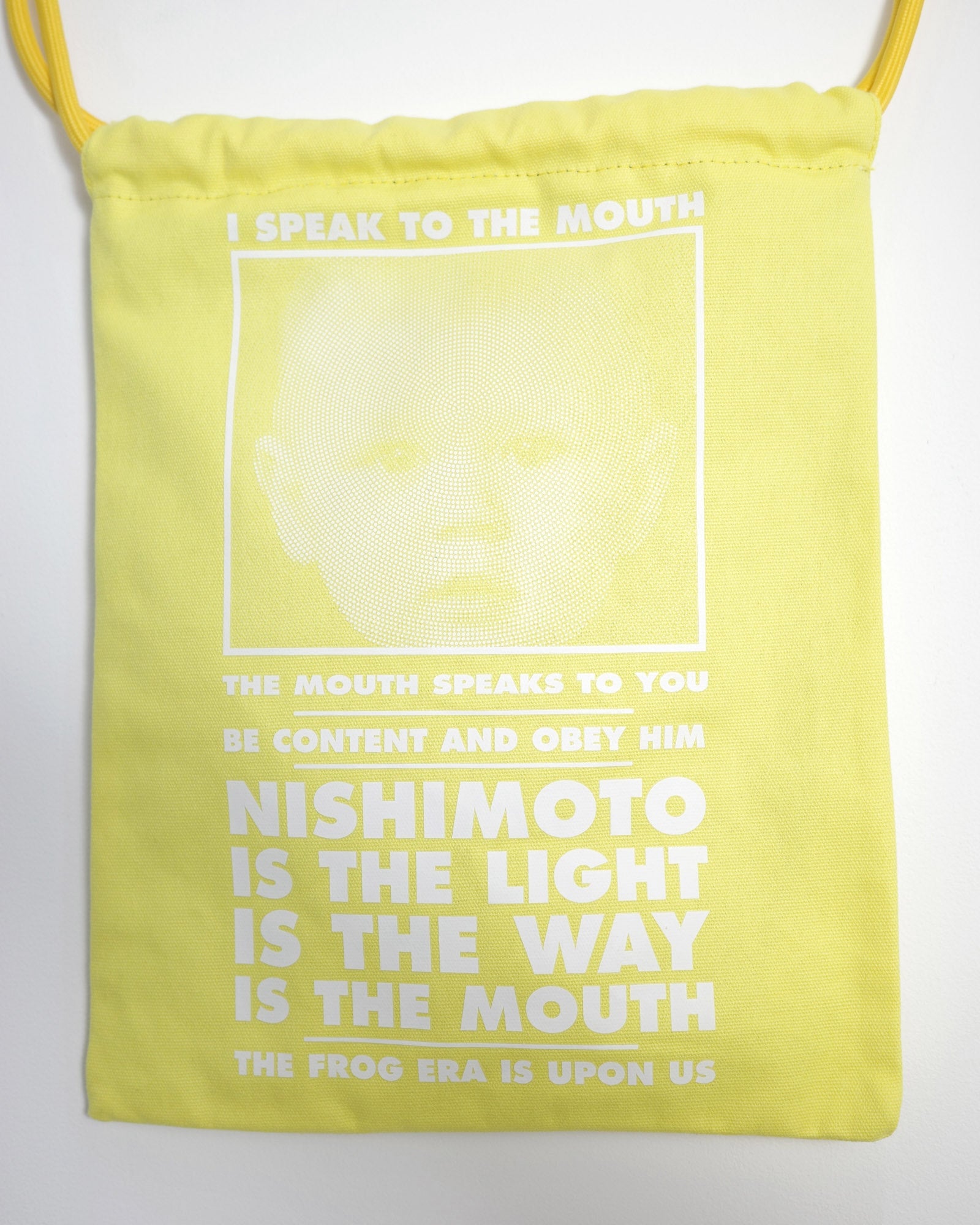 NISHIMOTO IS THE MOUTH BIG DRAWSTRING BAG NIM-G27 YELLOW