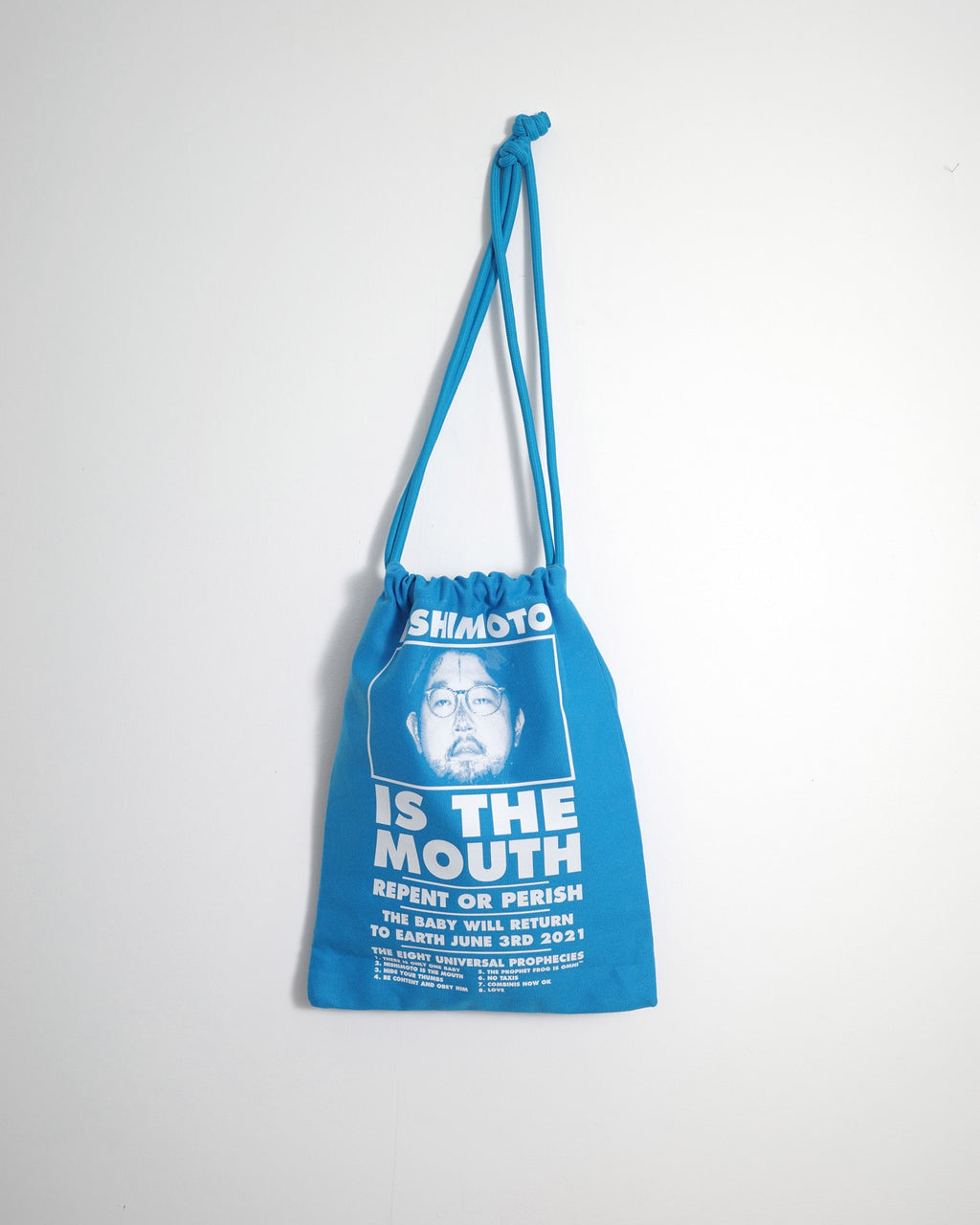 NISHIMOTO IS THE MOUTH BIG DRAWSTRING BAG NIM-G27 BLUE