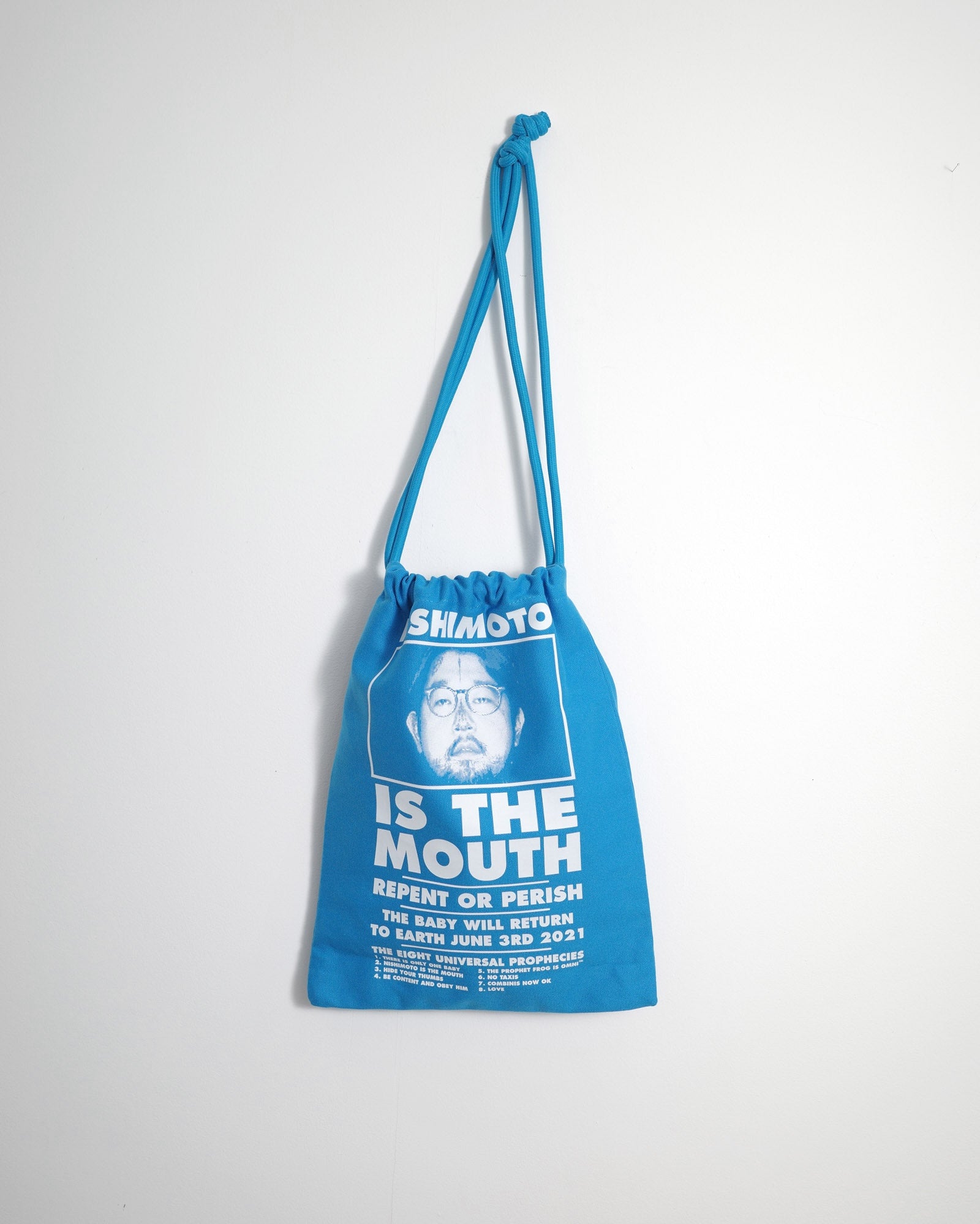 NISHIMOTO IS THE MOUTH BIG DRAWSTRING BAG NIM-G27 BLUE
