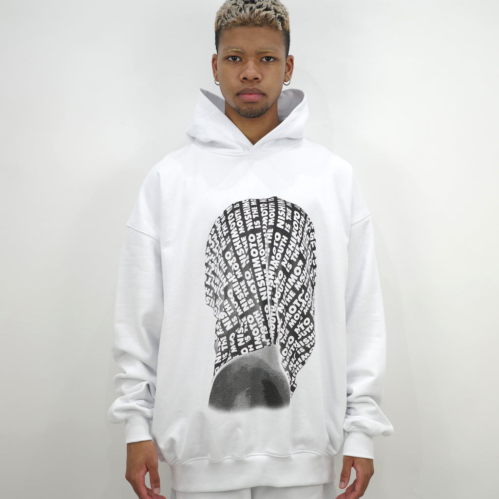 NISHIMOTO IS THE MOUTH BELIEVER MN SWEAT HOODIE NIM-B13 WHITE