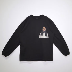 NISHIMOTO IS THE MOUTH QUILT L/S TEE NIM-C02 BLACK