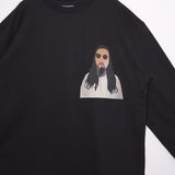 [Scheduled for delivery in mid-August] NISHIMOTO IS THE MOUTH QUILT L/S TEE NIM-C02 BLACK