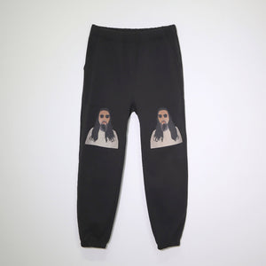 [Scheduled for delivery in mid-August] NISHIMOTO IS THE MOUTH QUILT SWEAT PANTS NIM-C05 BLACK