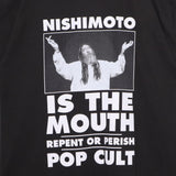 [Scheduled for delivery in mid-August] NISHIMOTO IS THE MOUTH POP-CULT S/S TEE NIM-C11 BLACK