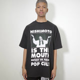 [Scheduled for delivery in mid-August] NISHIMOTO IS THE MOUTH POP-CULT S/S TEE NIM-C11 BLACK