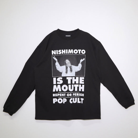 【8月中旬お届け予定】NISHIMOTO IS THE MOUTH POP-CULT L/S TEE NIM-C12 BLACK
